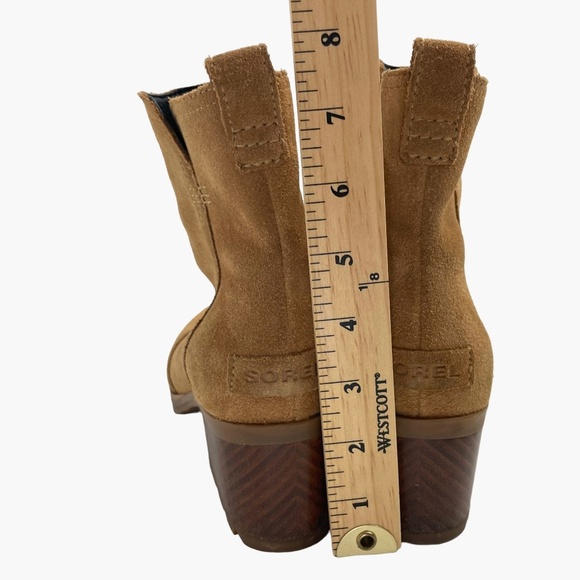 Sorel Cate Camel Tan Waterproof Suede Booties - Picture 9 of 9